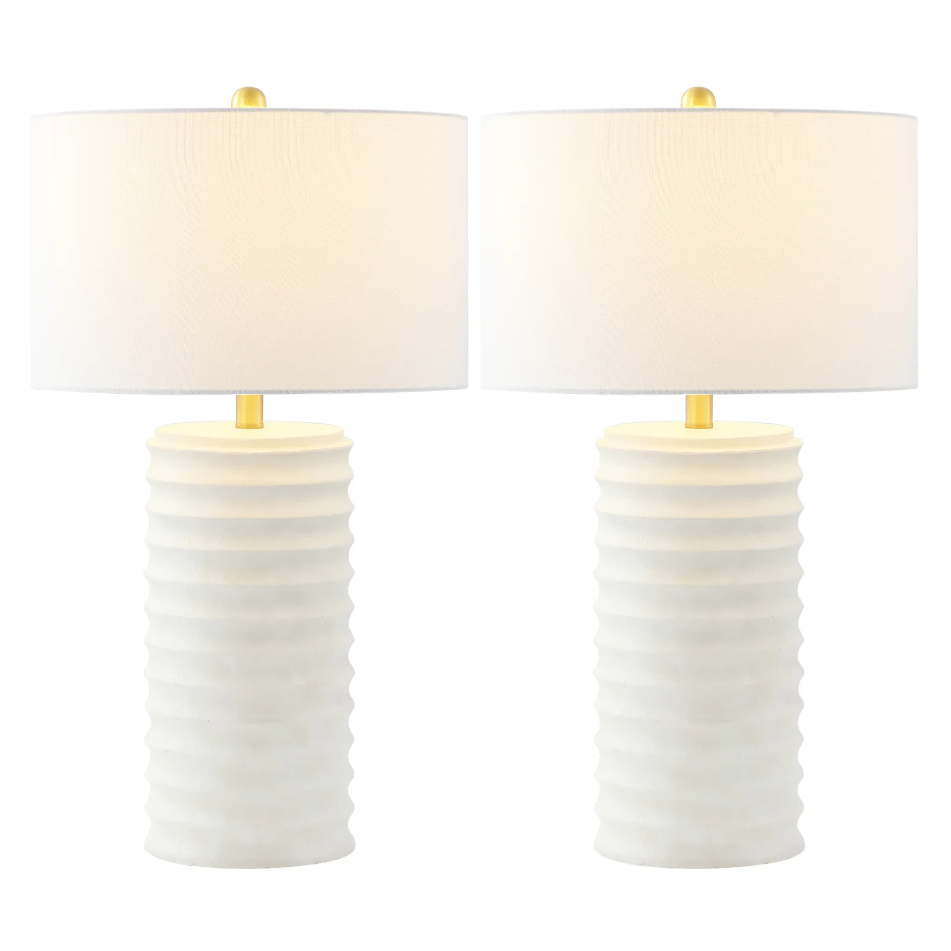 Melina Table Lamp (Set Of 2) in Bone