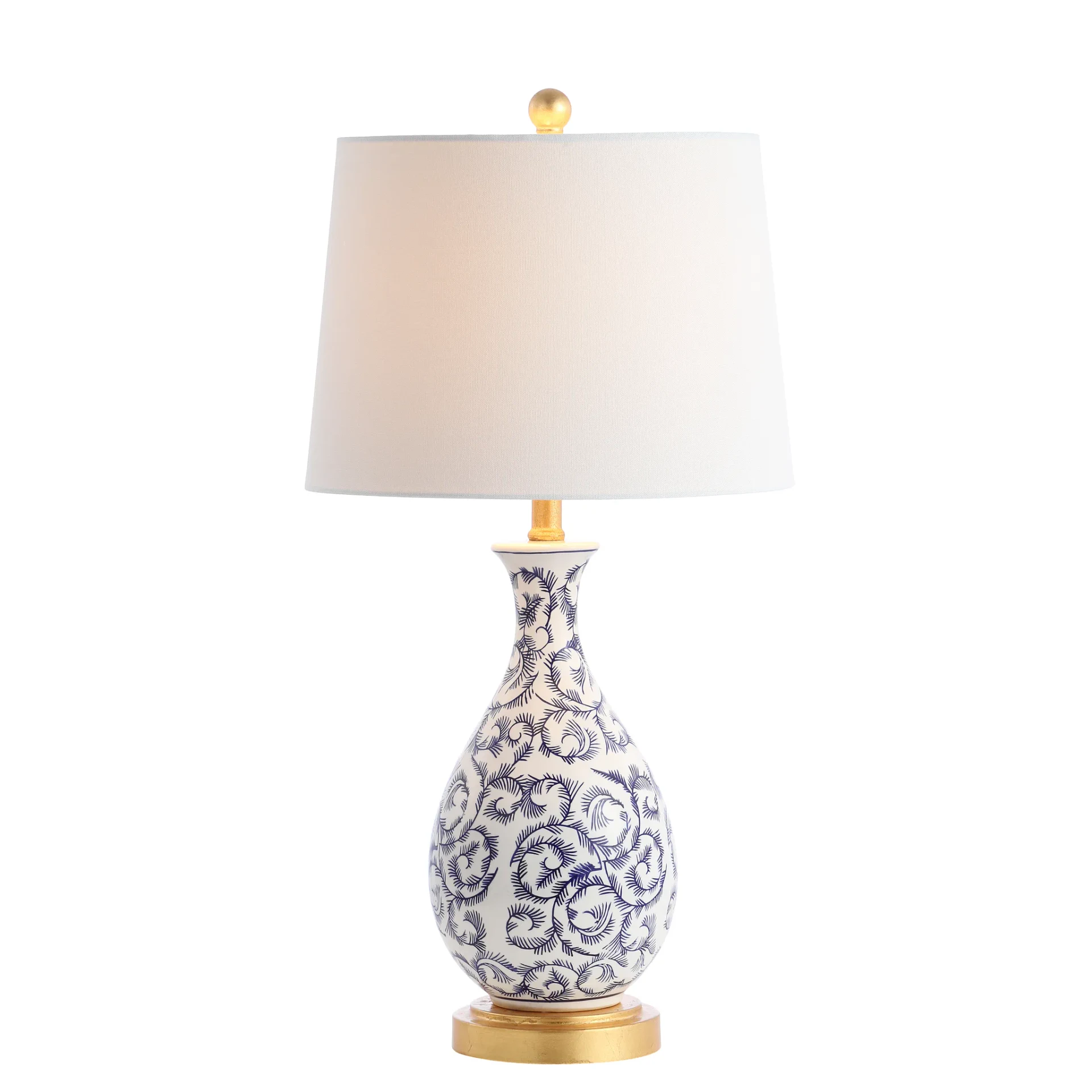 Avi Table Lamp (Set Of 2) in Blue / White