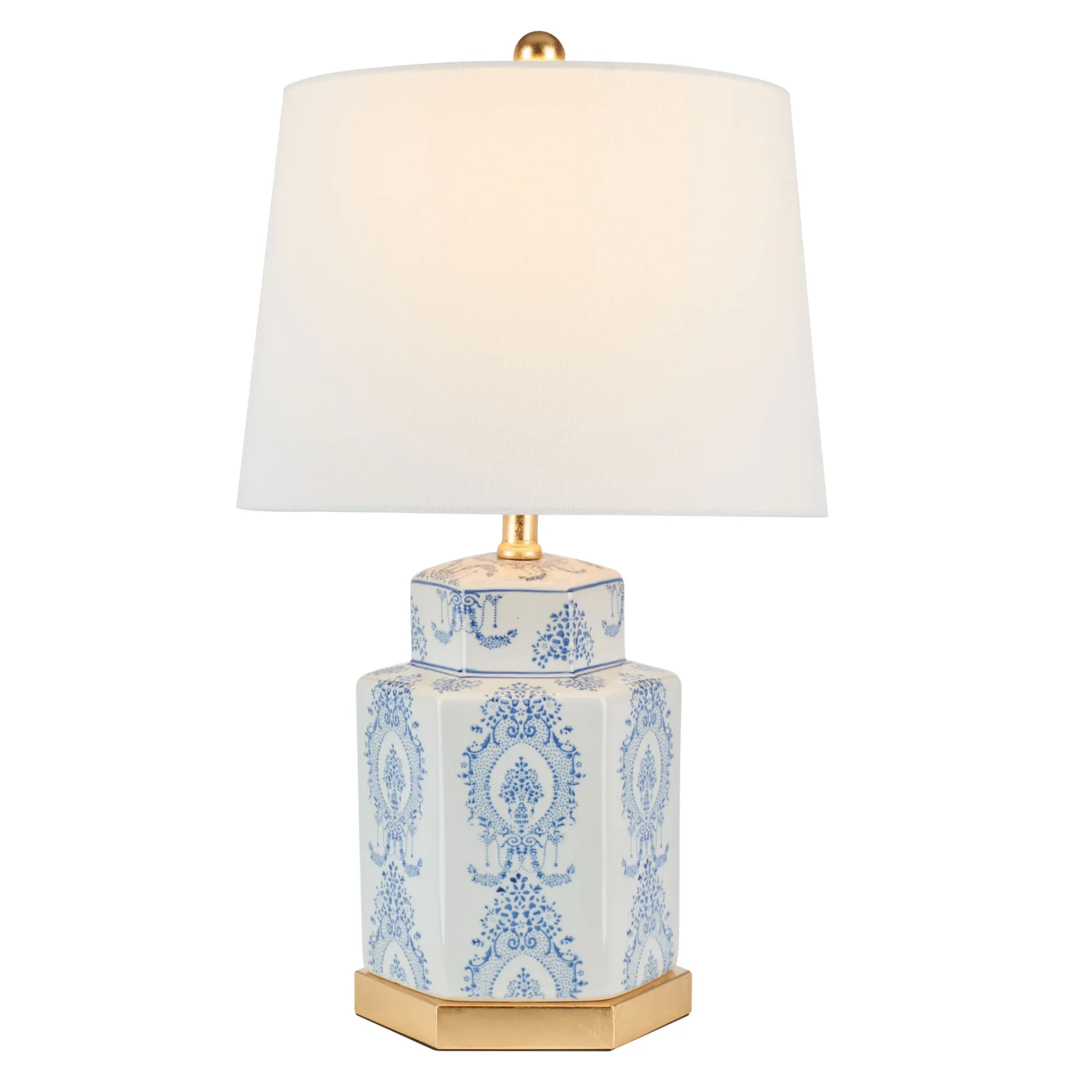 Bodin Table Lamp (Set of 2) in Blue / White