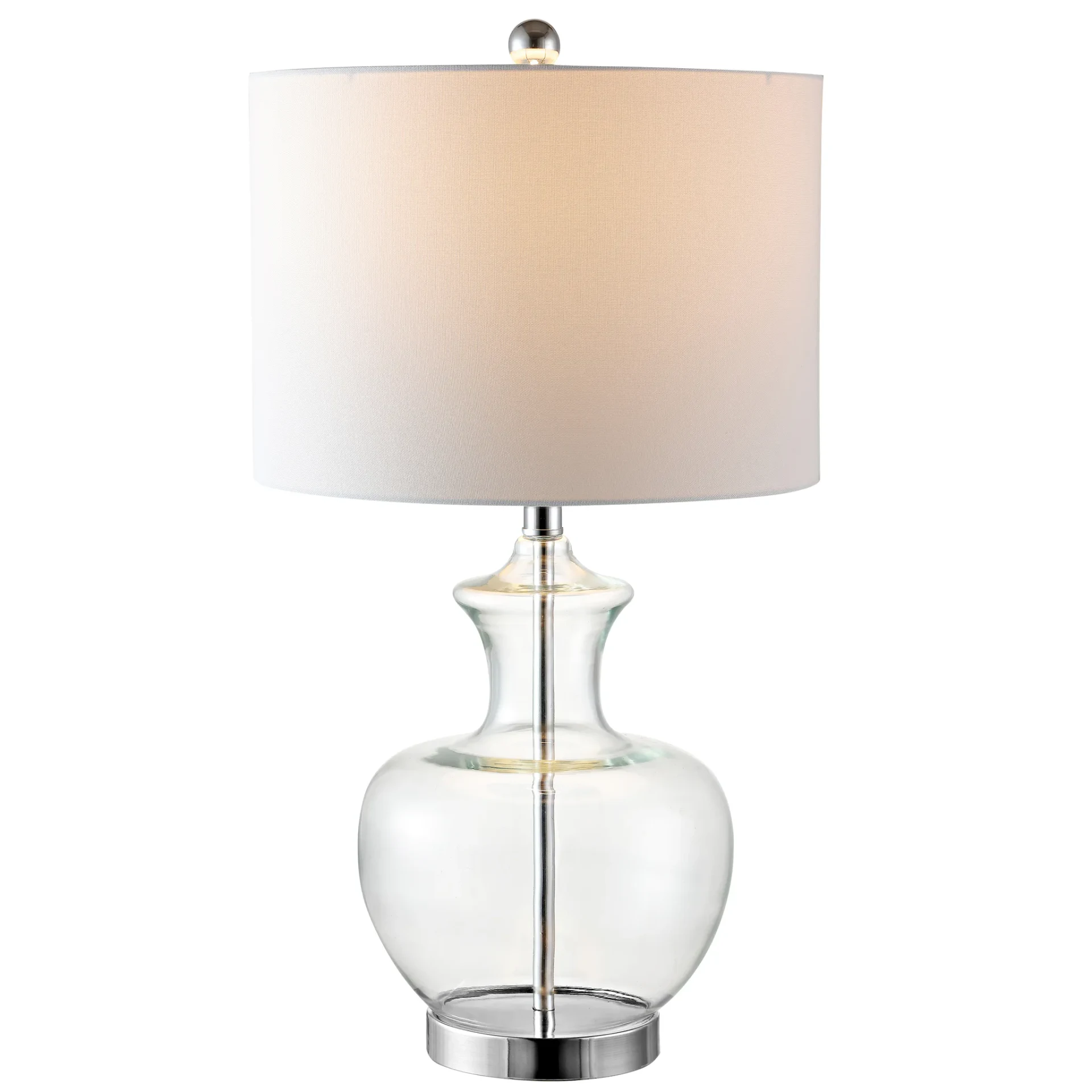 Bilsor Table Lamp (Set Of 2) in Clear / Chrome