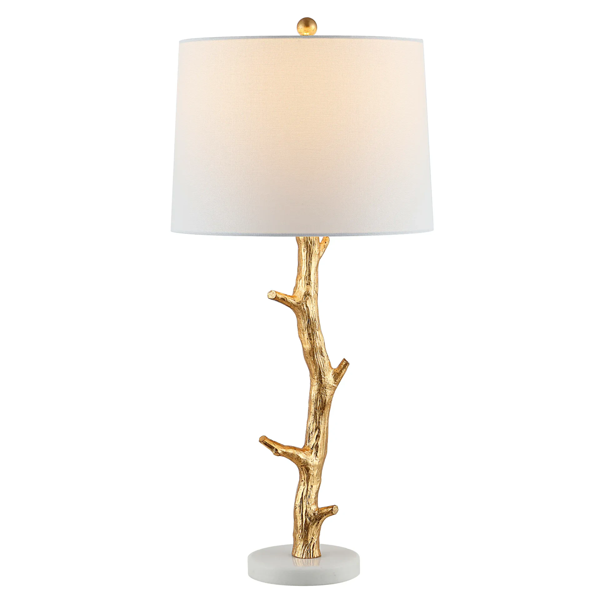 Olenna Table Lamp in Gold Leaf