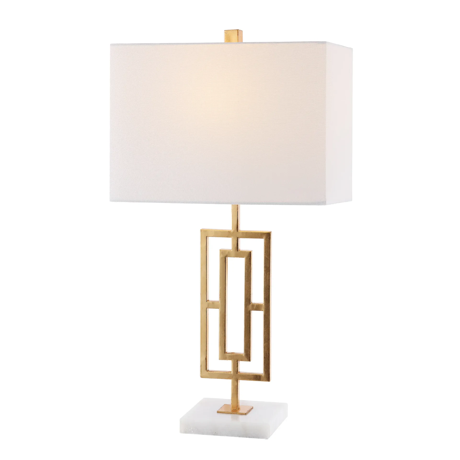 Yara Table Lamp (Set Of 2) in Gold Leaf / White
