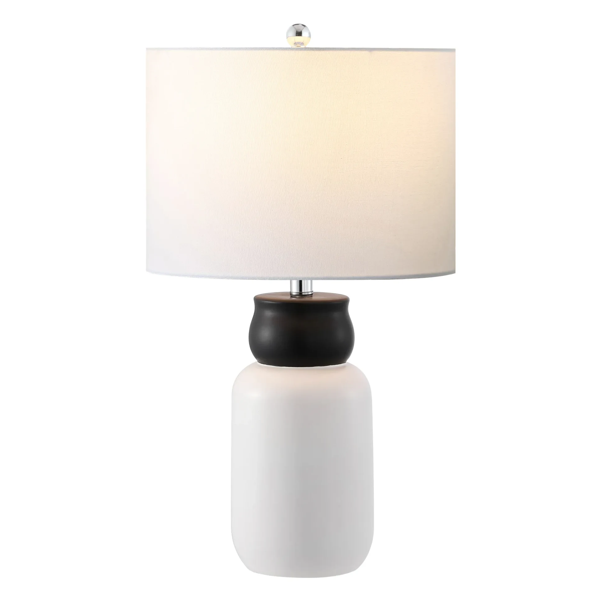 Ventrus Table Lamp in White / Black