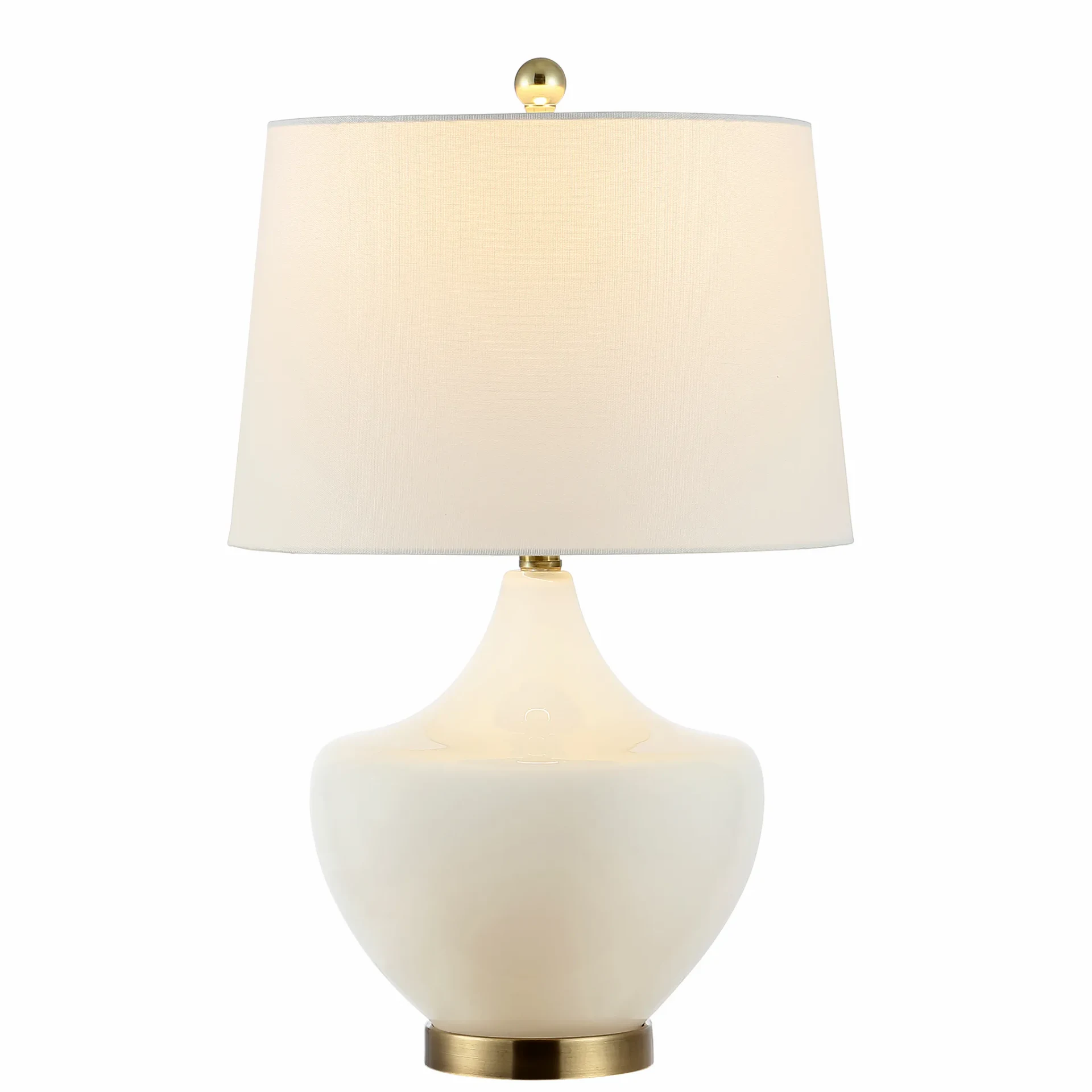Demra Table Lamp in White