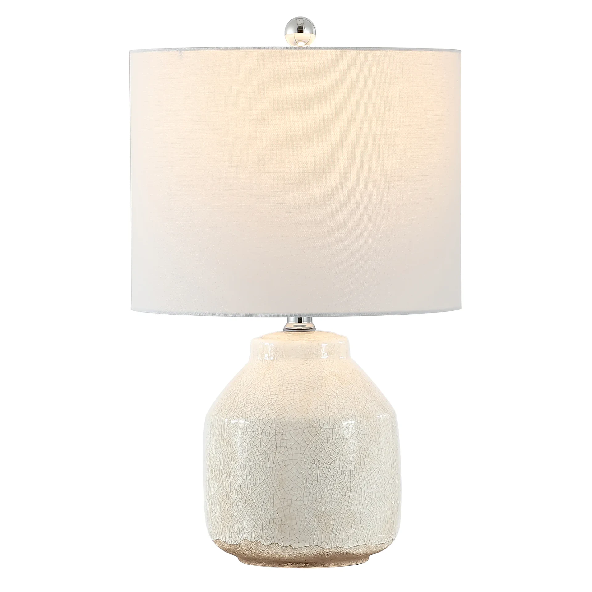Traken Table Lamp in Antique White