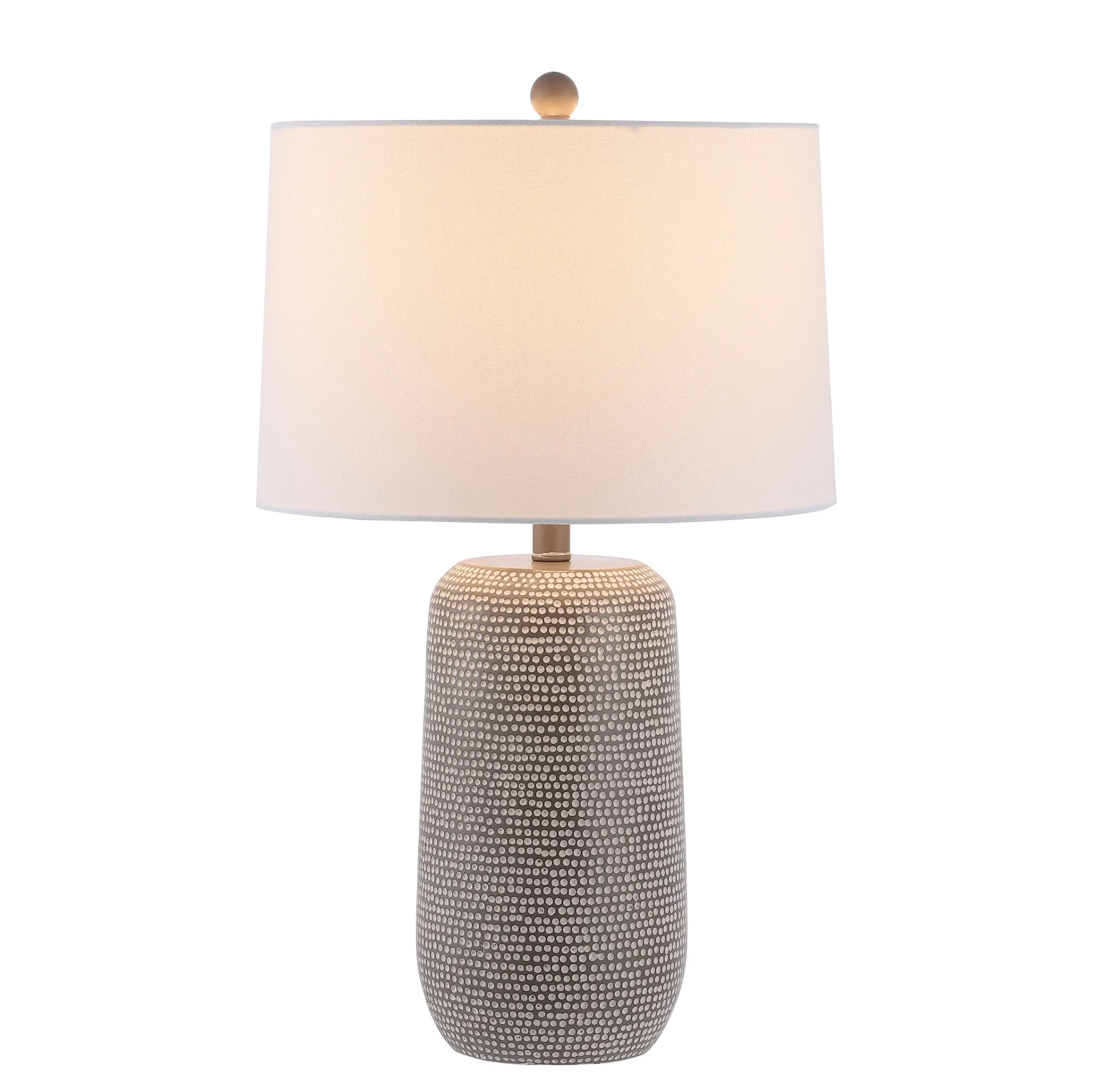 Celvin Table Lamp in Gray / White