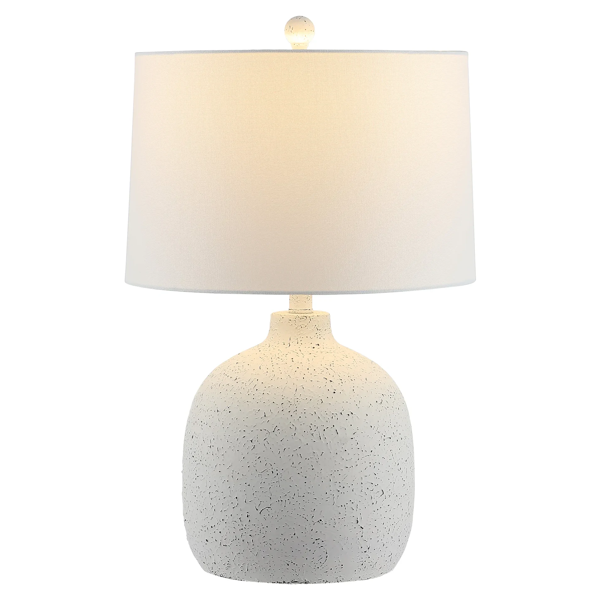 Veleri Table Lamp in White Speckle