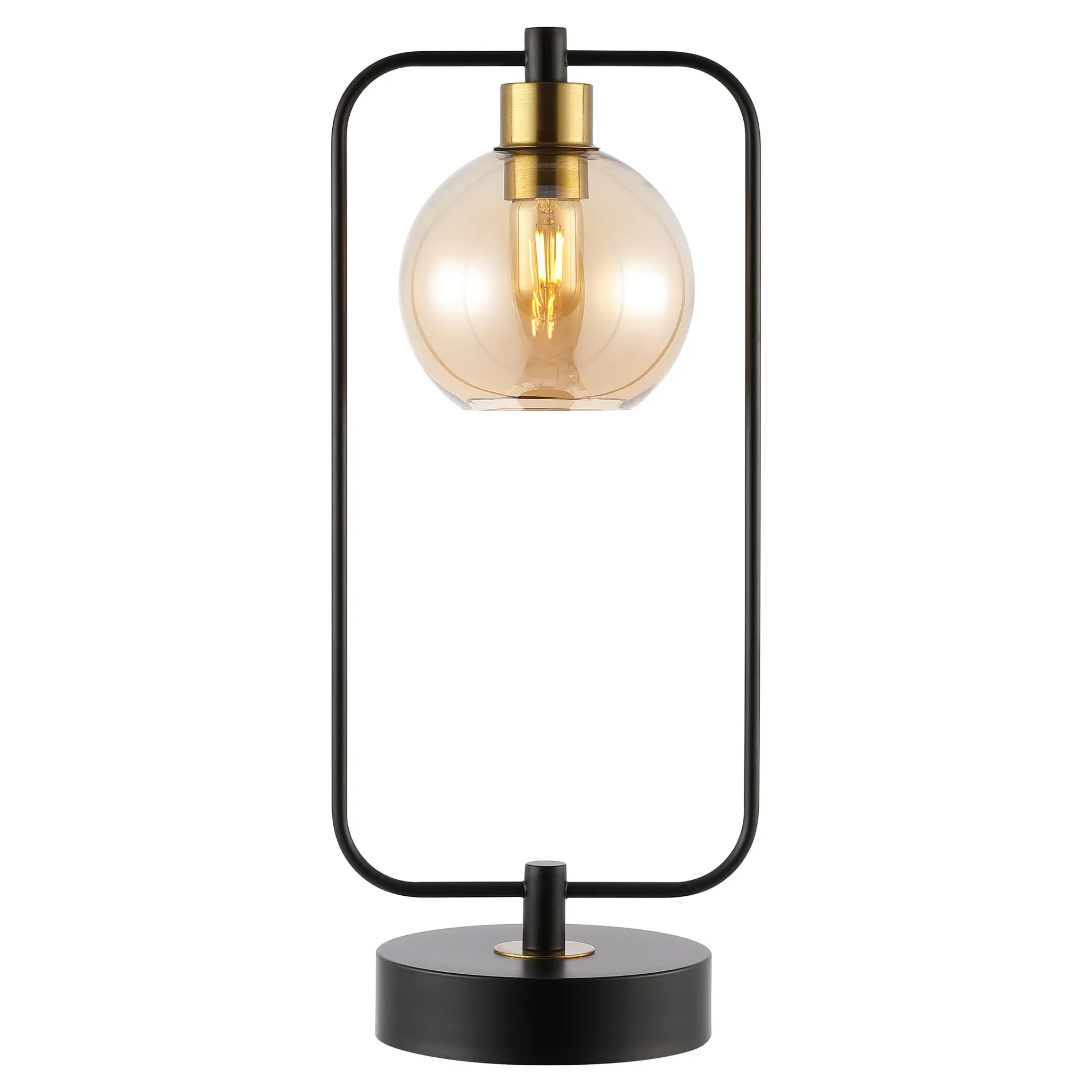 Jayson Table Lamp in Black / Amber