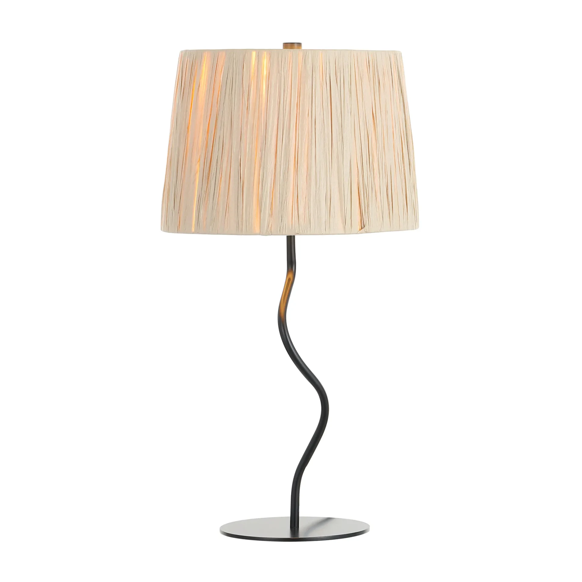 Ziggi Table Lamp in Black / Natural