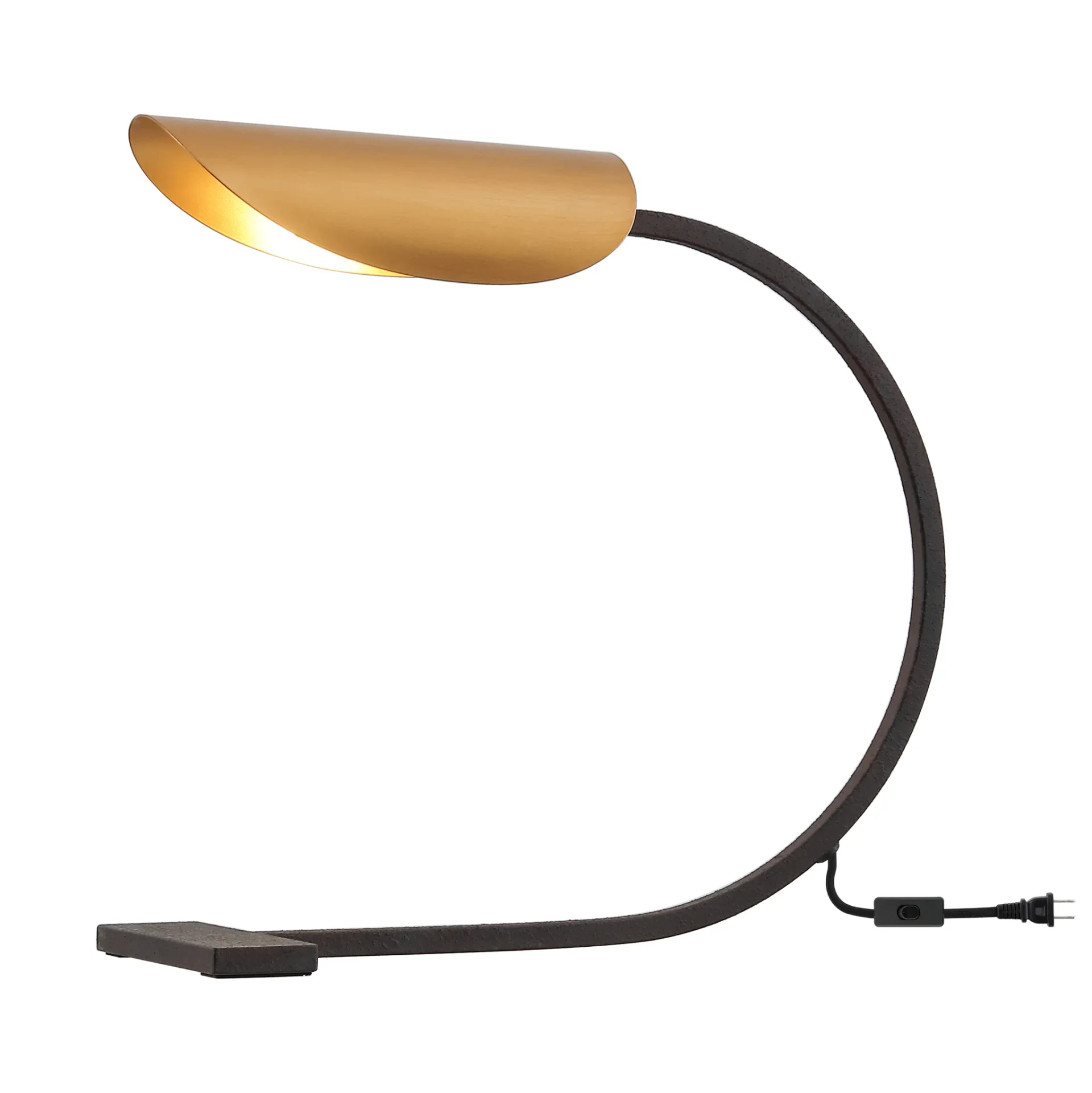 Mari Table Lamp in Antique Gold / Rust