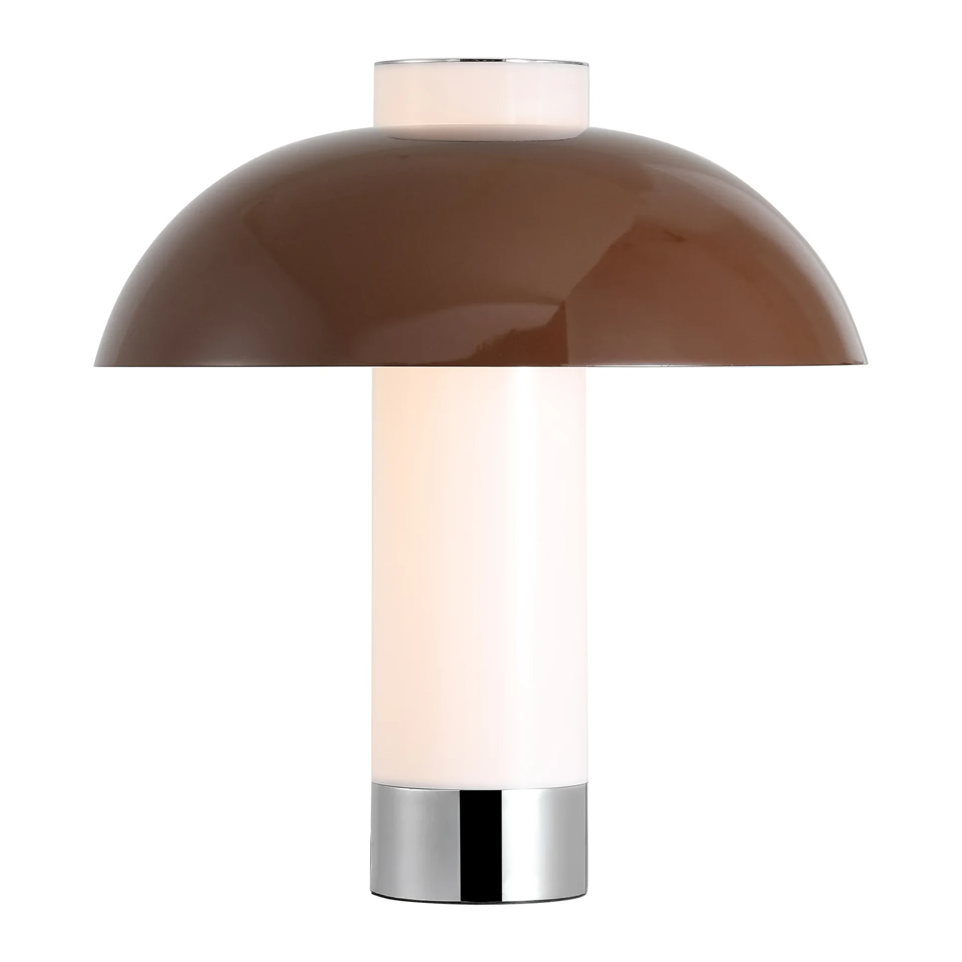 Nora Table Lamp in Coffee / White