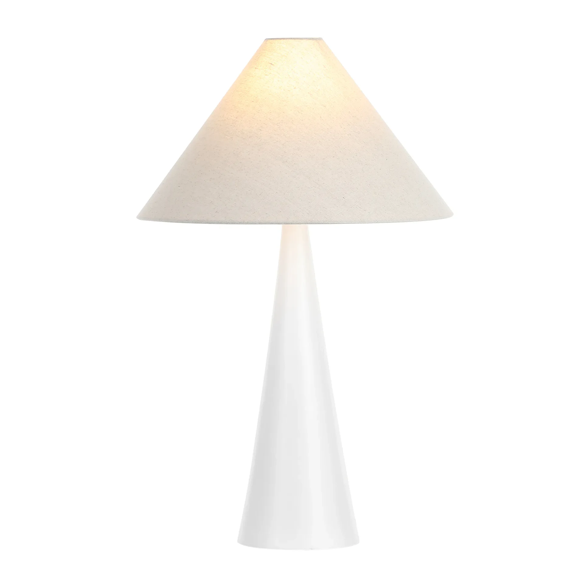 Kimora Table Lamp in White / Oatmeal