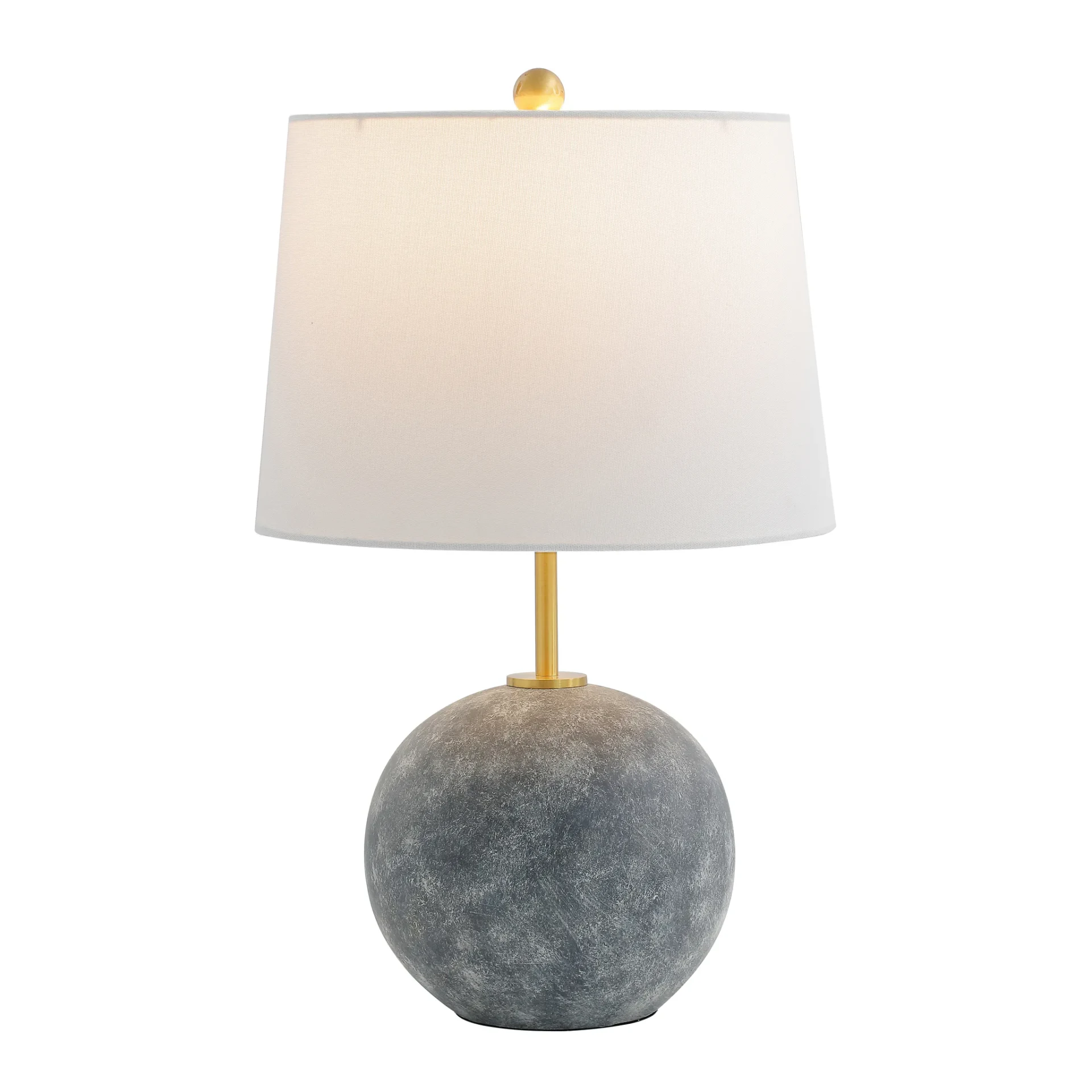 Cla Table Lamp in Gray Washed / Brass