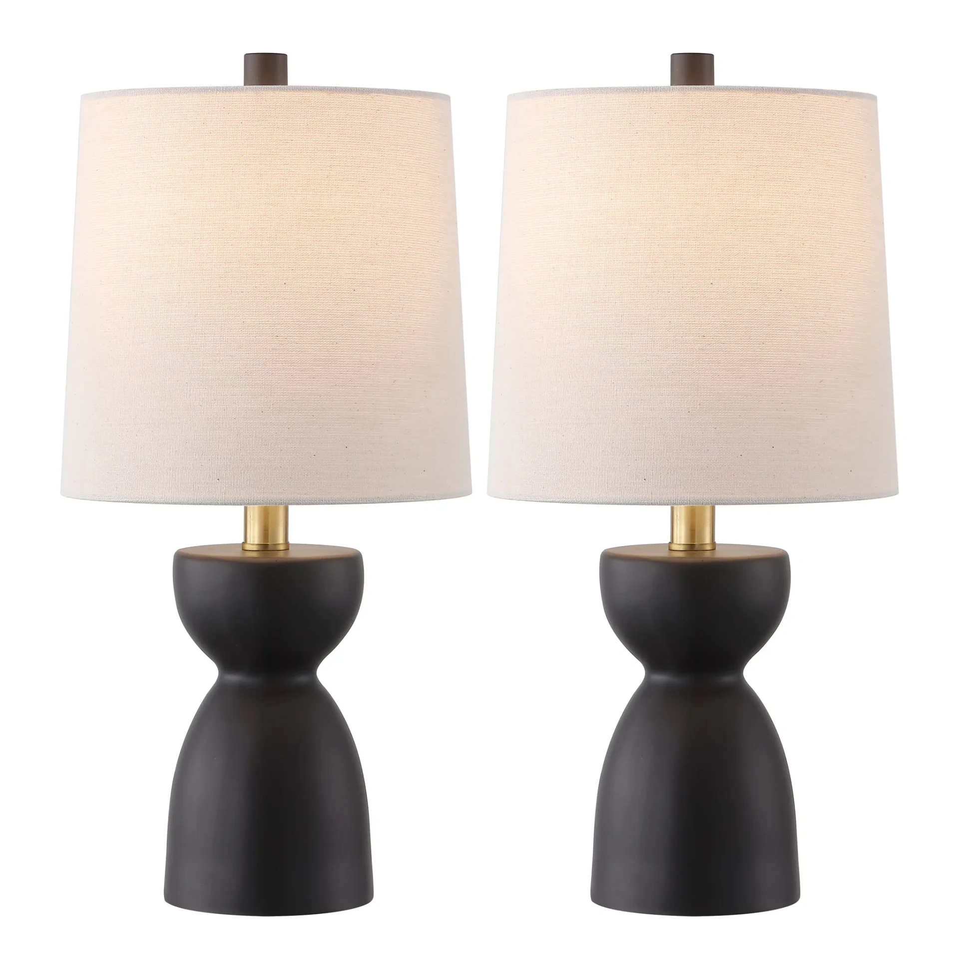 Dunia Table Lamp (Set Of 2) in Chocolate Brown