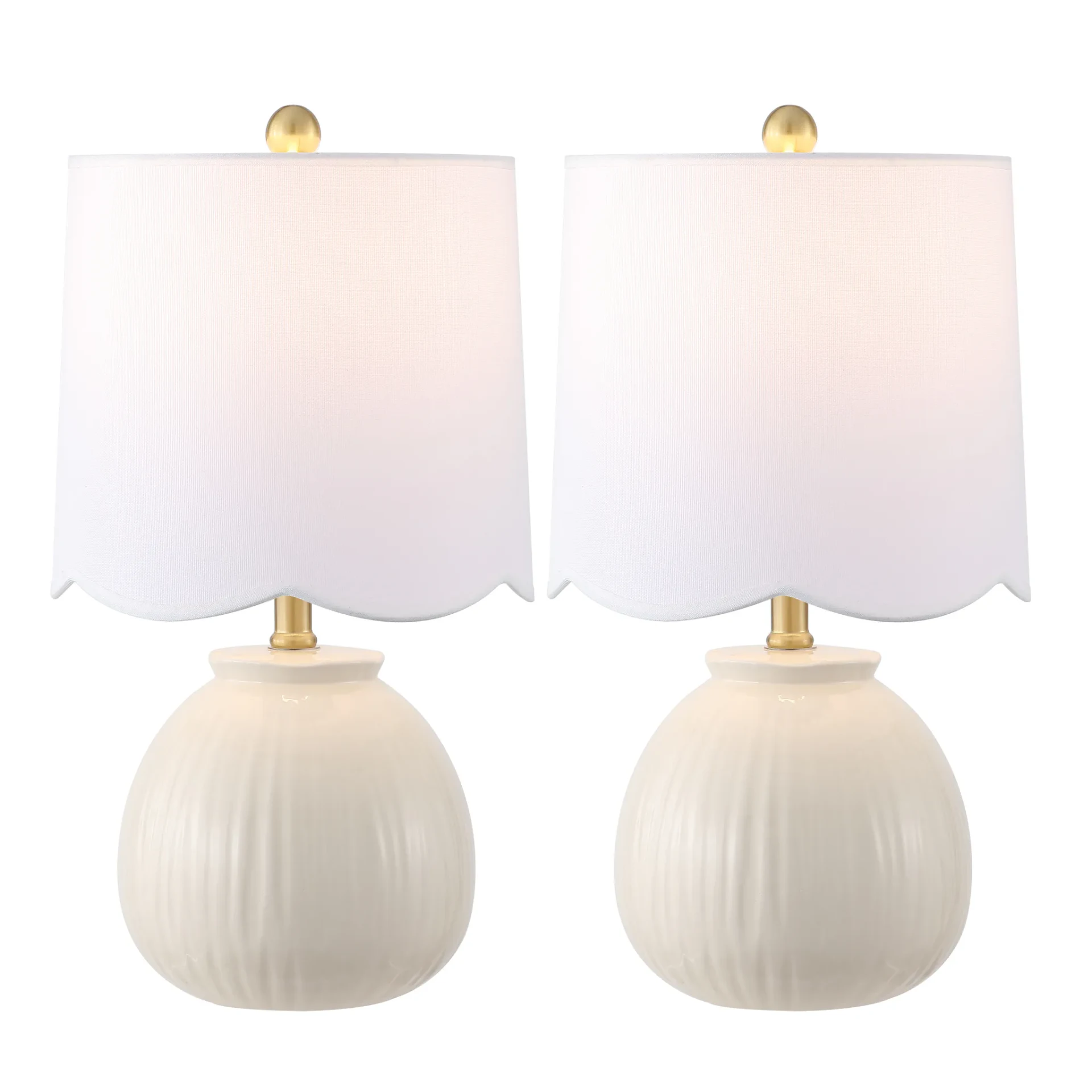 Devi Table Lamp (Set Of 2) in White