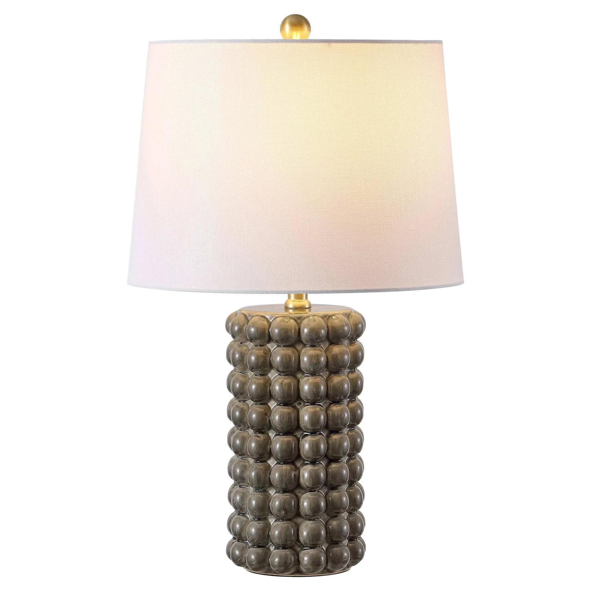 Dabrah Ceramic Table Lamp in Gray / White