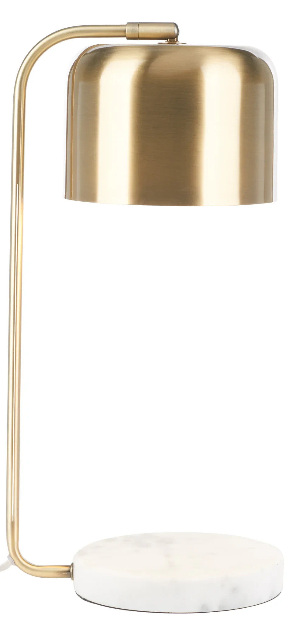 Foley Table Lamp in Brass / White