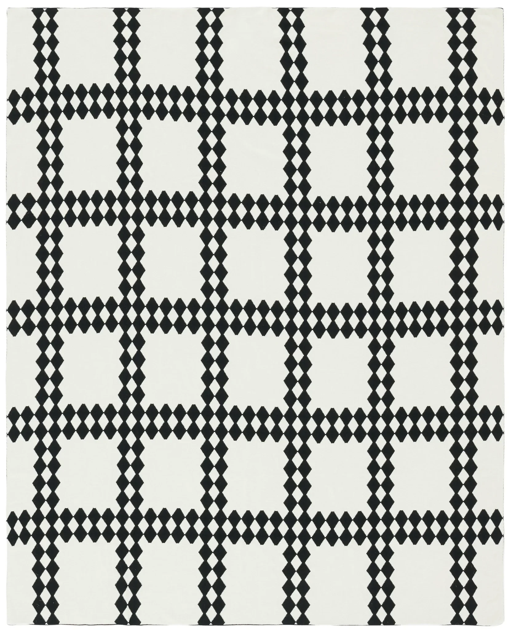 Zhuri Throw in Black / Ivory