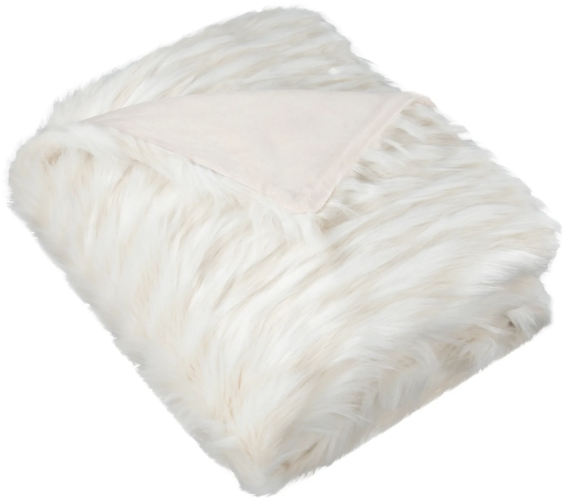 Luxe Feather Throw in White