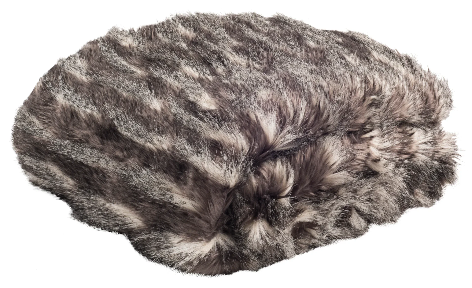 Faux Pheasant Throw in Navy
