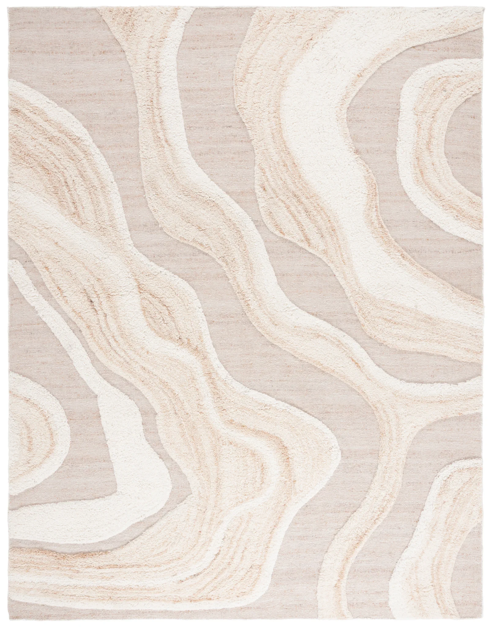 Vermont Wave Rug in Ivory