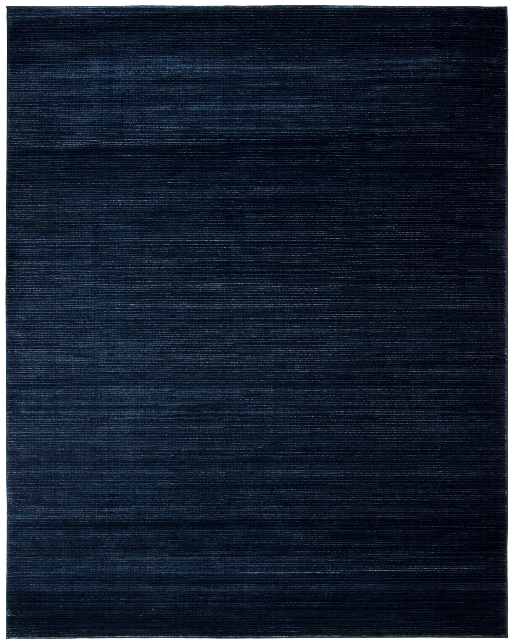 Vision Striated Solid Rug in Navy