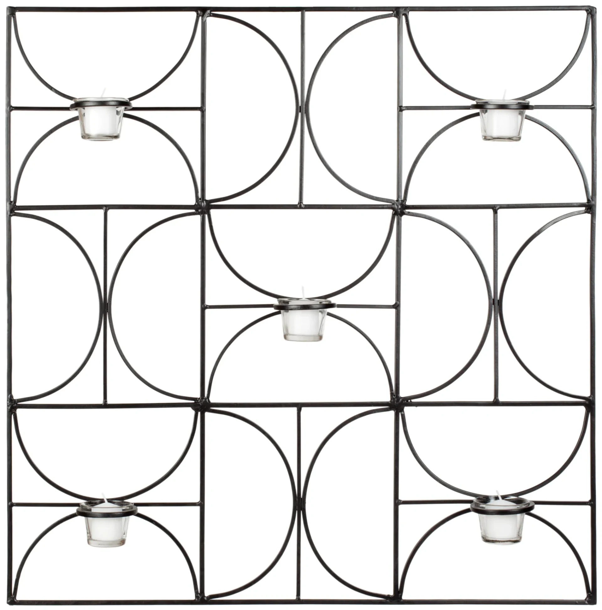 Votive Wall Decor in Black