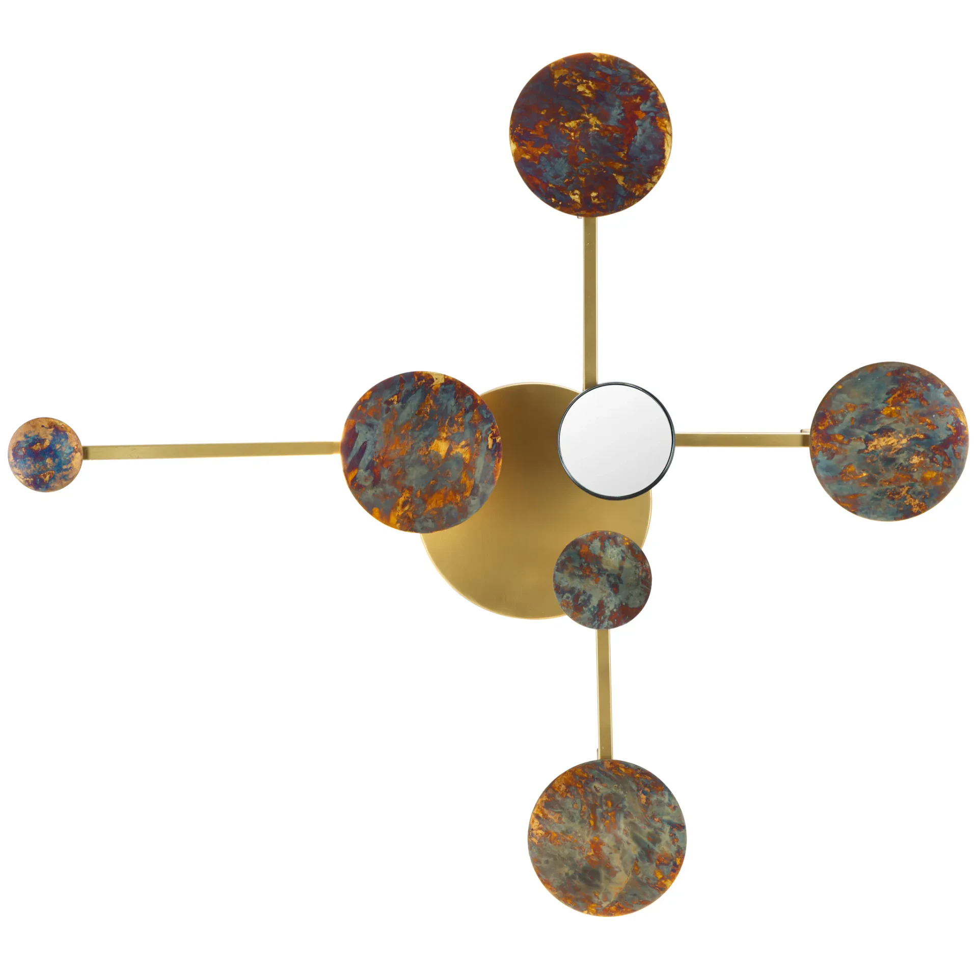Emera 36" Wall Decor in Antique Brass