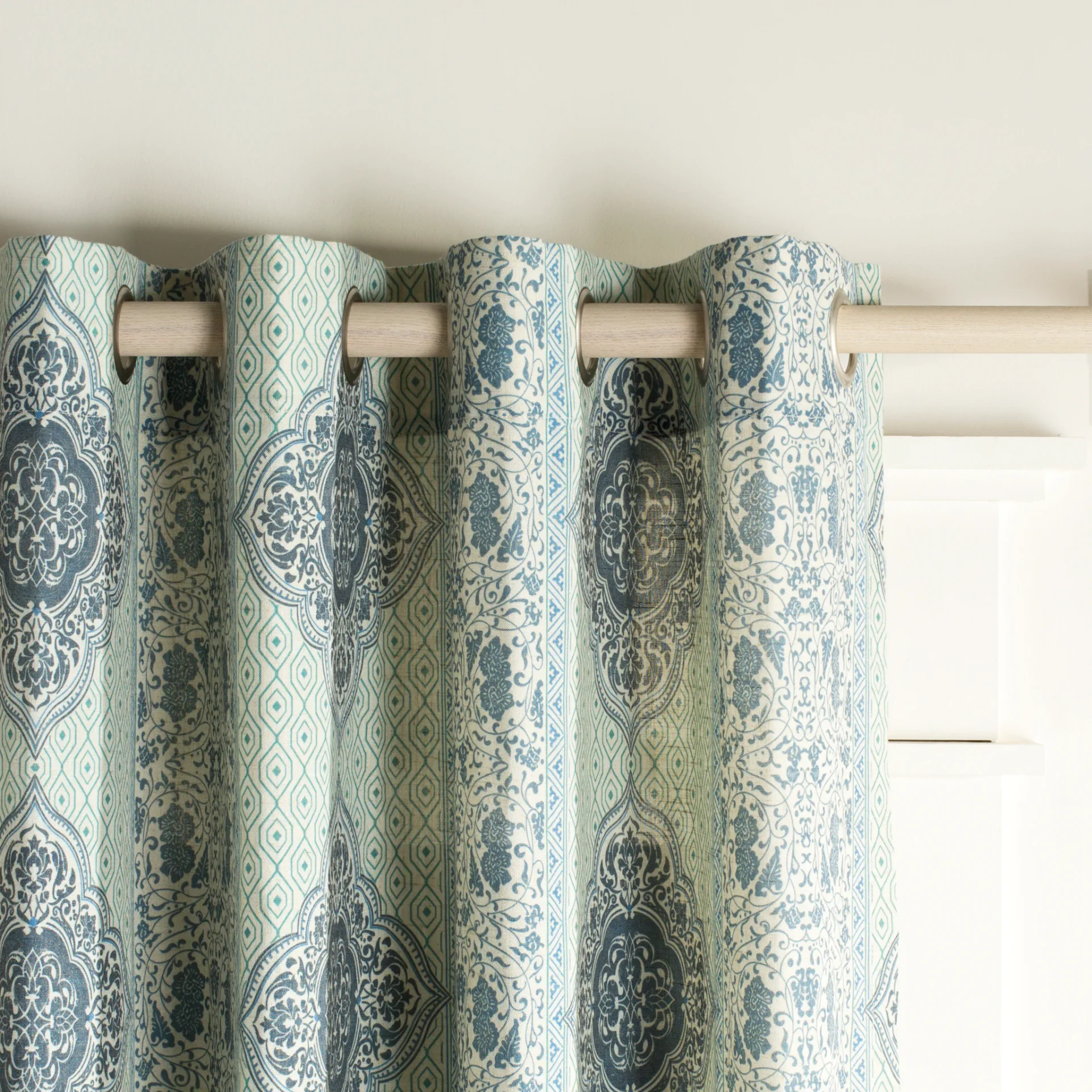 Florina Window Panel in Blue