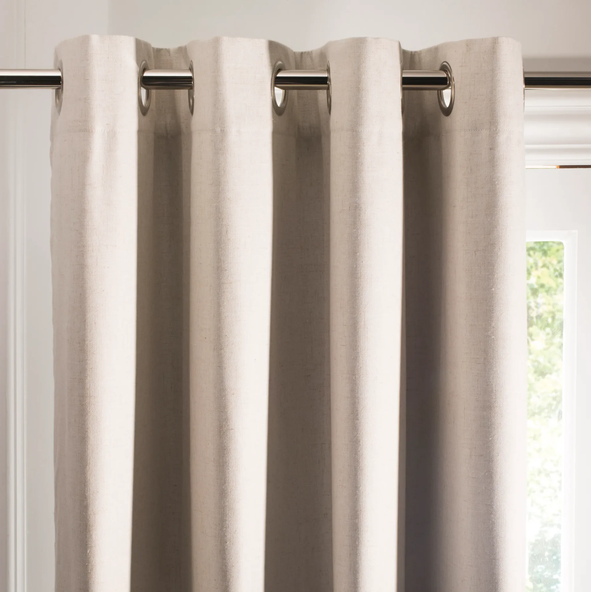 Katerini Window Panel in Ivory