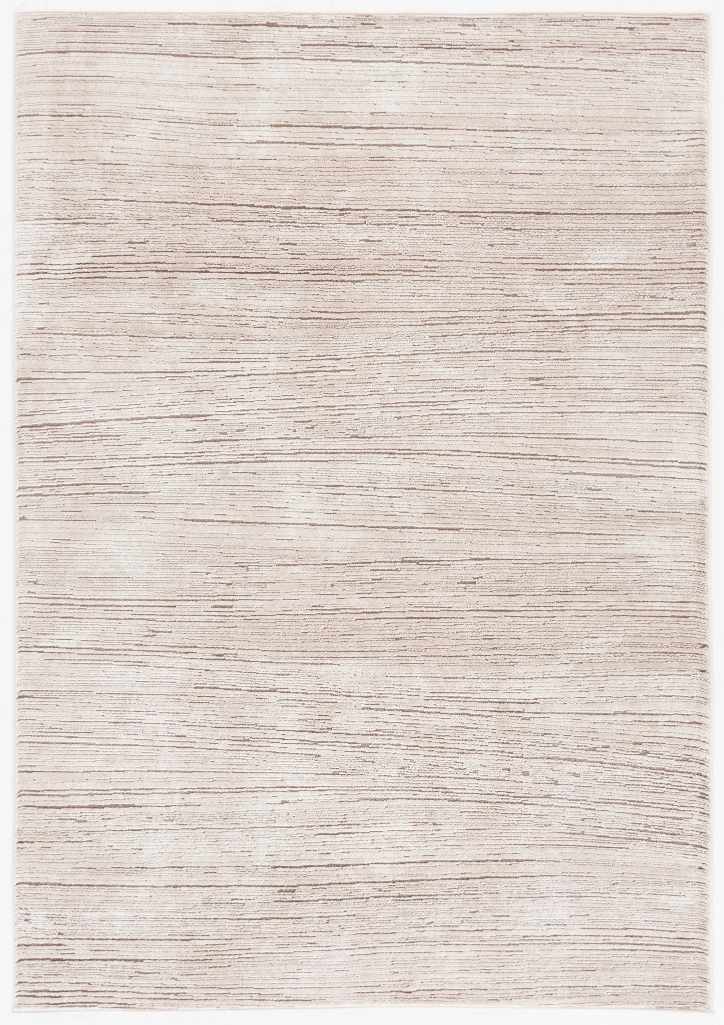 Whisper Striated Rug in Beige / Dark Beige