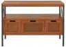 Antique Pewter / Dark Walnut