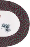 Ivory / Burgundy Red