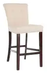 Beige / Chrome Ring / Espresso Leg