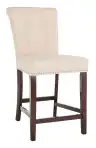 Beige / Chrome Ring / Espresso Legs