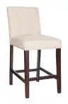 Beige / Chrome Ring / Espresso Leg