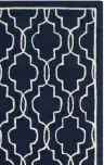 Dark Blue / Ivory
