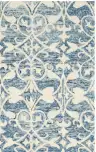 Dark Blue / Ivory