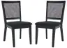 Black / Black Rattan