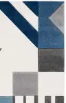 Ivory / Blue