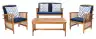 Natural / Navy Blue
