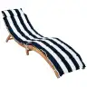 Natural / Navy Blue Stripe