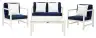 White / Navy Blue