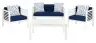 White / Navy Blue