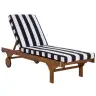 Natural / Navy Blue Striped