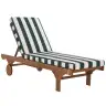 Natural / Hunter Green Stripe