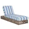 Heather Tan / Baby Blue Stripe