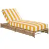 Tan / Yellow Stripe