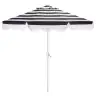 Black Striped / White