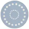 Blue / Ivory
